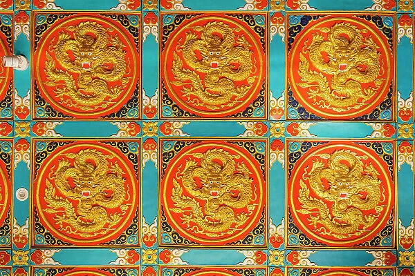 Ceiling at Sam San Shrine, Old town, Phuket, Thailand