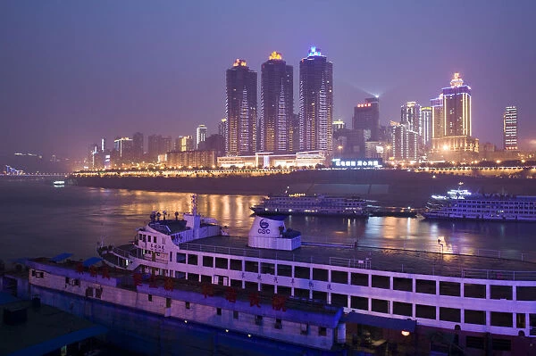 China, Chongqing Province, Yangtze River, Chongqing, Port Area by Chaotianmen Square