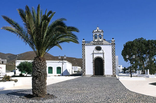 Church in Guatiza, Lanzarote, Canary Islands, Spain