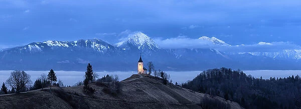 Church of St. Primoz and Storzic Mountain, Jamnik, Slovenia