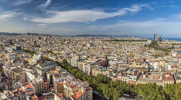 City skyline, Barcelona, Catalonia, Spain