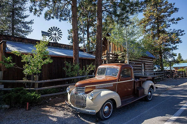 Classic Chevrolet Car, Winthrop, North Cascades National Park, Washington, USA