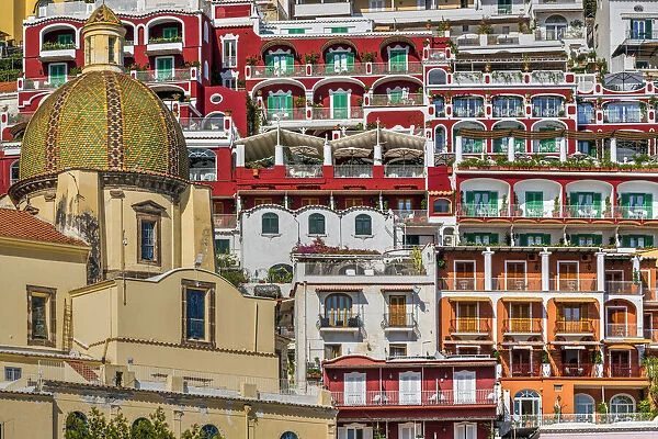 Colorful houses, Positano, Amalfi coast, Campania, Italy