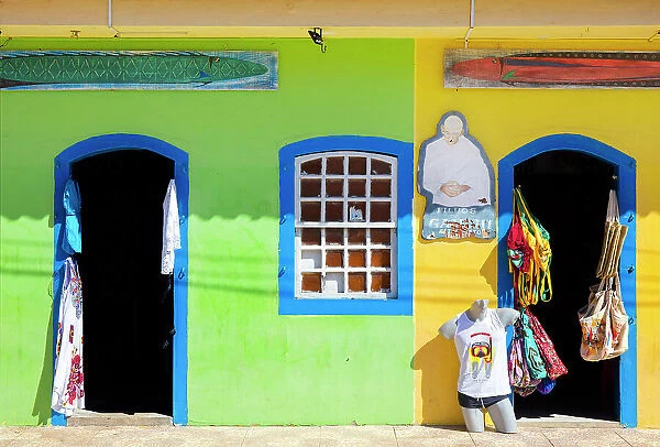 A colorful shop in Vila do Abraao, Ilha Grande, Angra dos Reis, Rio de Janeiro, Brazil