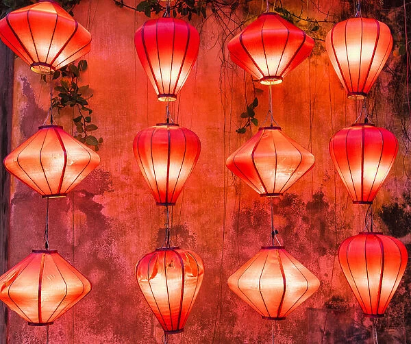 Colourful lanterns in Hoi An city, Vietnam