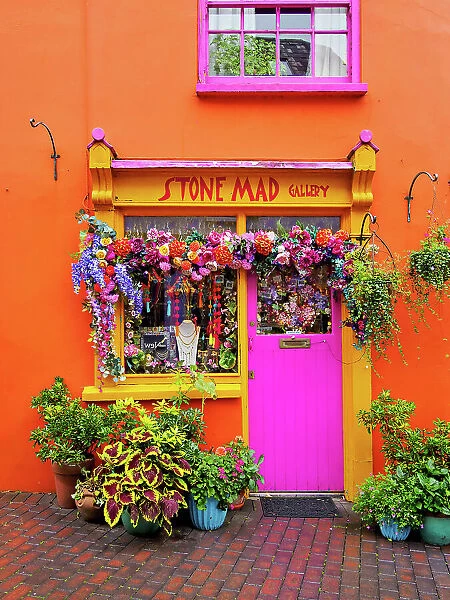 The colourful Stone Mad Gallery, Newman's Mall, Kinsale, County Cork, Ireland