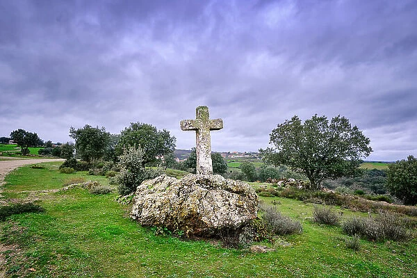 A cross by the road. Vila Cha de Braciosa, Tras-os-Montes. Portugal