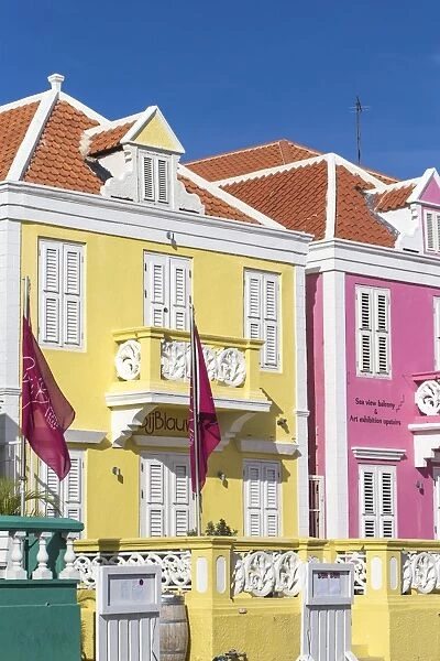 Curacao, Willemstad, Pietermaai, Bij Blauw Boutique hotel and restaurant and Deja Vue restaurant