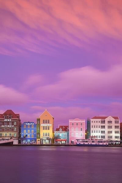 Curacao, Willemstad, View of St Anna Bay, looking towards the Dutch colonial buildings
