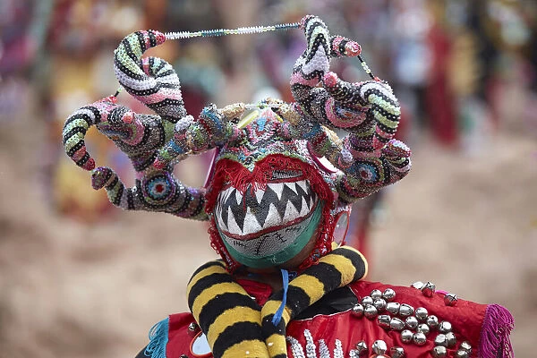 One of the 'Devil's' masks of the Uquia Carnival, Jujuy, Argentina