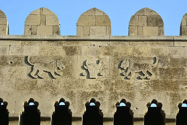 Detail of the Double City Gates (Qosa qala Qapisi) dating back to the 12th century