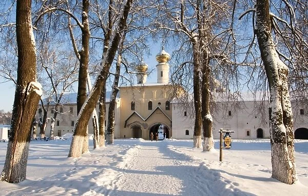 Entrance to the Bogorodichno-Uspenskij Monastery, Tikhvin, Leningrad region, Russia
