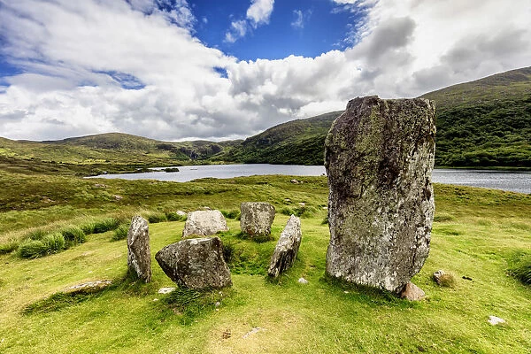 Europe, Ireland, Uragh stone circle in Beara Peninsula