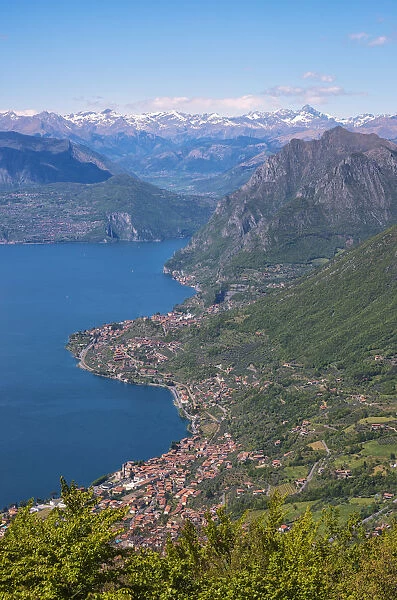 Europe, Italy, The coast of Lake Iseo in province of Brescia