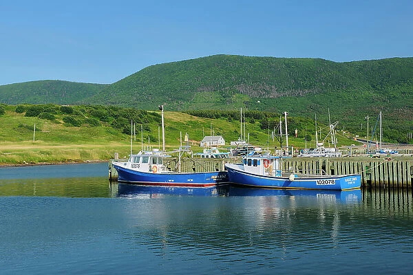 Fishing boats ion Cabot Trail, Cheticamp, Nova Scotia, Canada