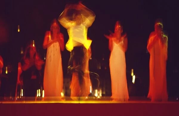 Flamenco dancing at fashion show in Ibiza