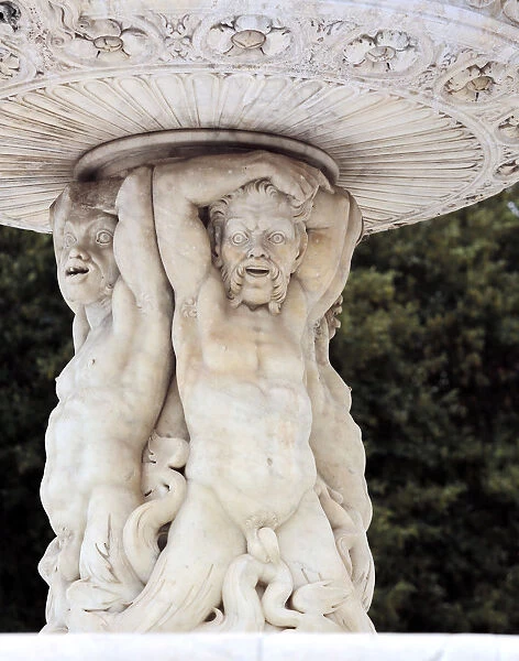 Detail of Fountain of Neptune (1557), Messina, Sicily, Italy