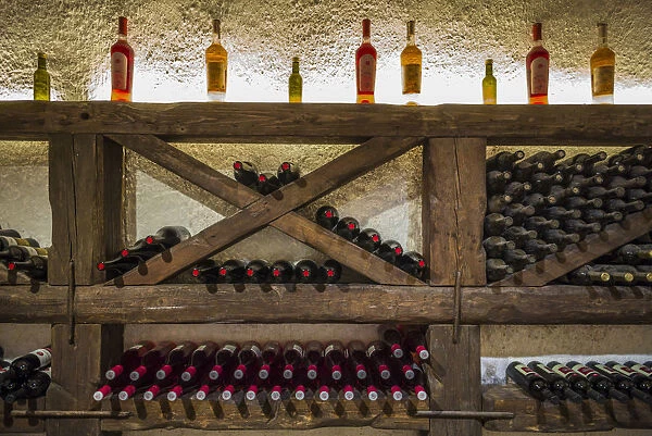 Georgia, Kakheti Area, Kvareli, Winery Khareba, underground wine tasting area