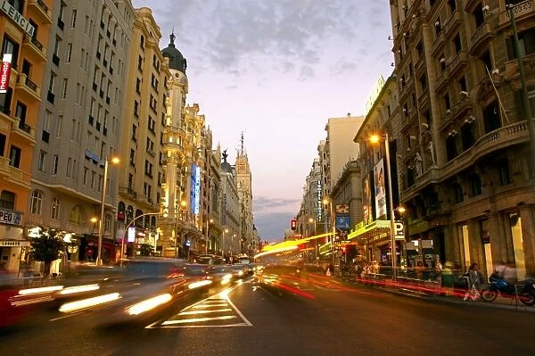 Gran Via, Madrid, Spain