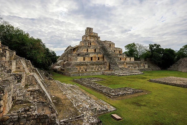 The Great Temple, Edzna, Yucatan peninsula, Mexico