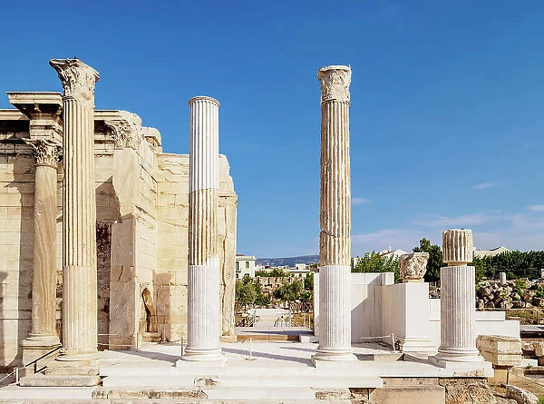 Hadrians Library, Roman Forum, Athens, Attica, Greece