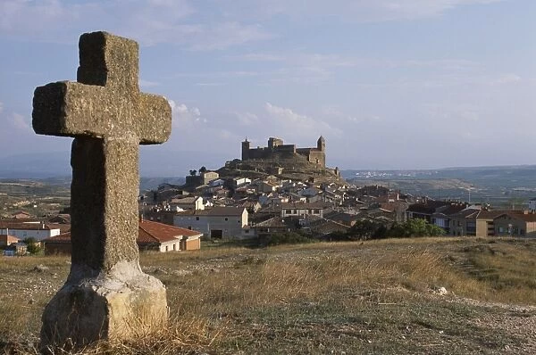 The hilltop village of San Vicente seen from one of
