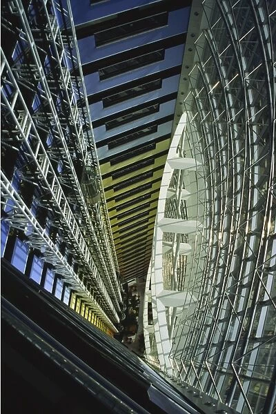 The interior of the Jumeirah Emirates Tower along Sheikh Zayed Road in Dubai