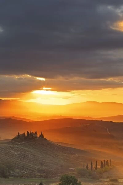 Italy, Tuscany, Siena district, Orcia Valley, Podere Belvedere near San Quirico d Orcia