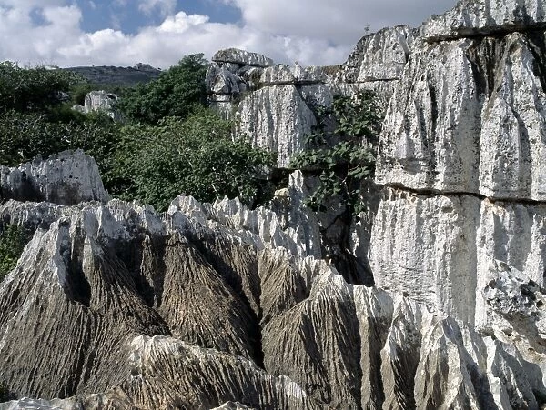 Karst limestone in the Homhil Mountains