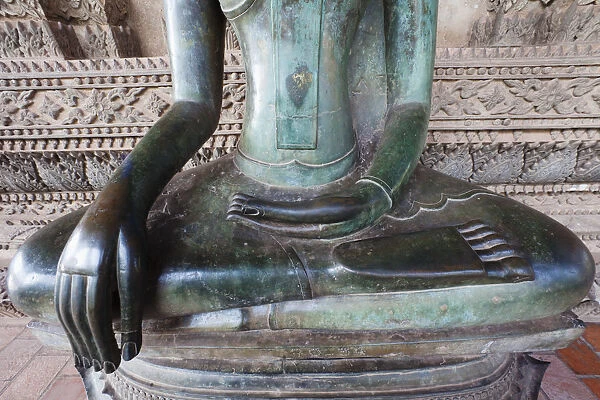Laos, Vientiane, Ho Phakeo Museum, Buddha Statue