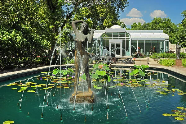 Leo Mol Gardens in Assiniboine Park. Bronze sculptures by internationally recognized sculptor Leo Mol, Winnipeg, Manitoba, Canada
