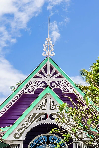 Local store roof, Mustique, Grenadines, Saint Vincent and the Grenadines Islands, Caribbean