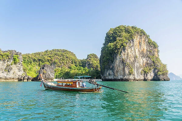 Long tail boat at Hong Island, Krabi, Thailand