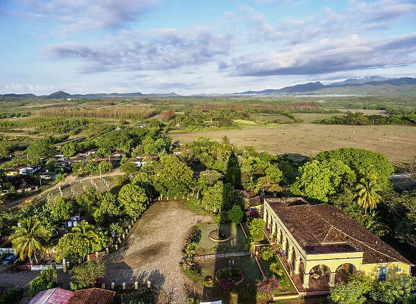 Manaca Iznaga Estate, elevated view, Valle de los Ingenios, Sancti Spiritus Province