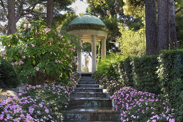 Mediterranean Garden of Villa Ephrussi de Rothschild, Saint-Jean-Cap-Ferret, French Riviera, Provence-Alpes-Cote d Azur, France