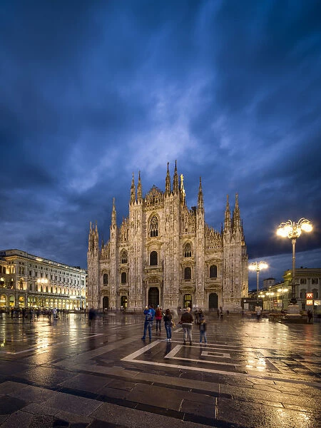 Milan Cathedral at the Piazza del Duomo, Milan, Lombardy, Italy