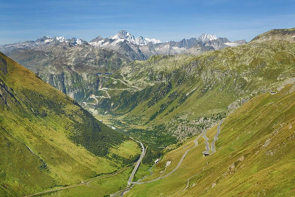 Mountain impression view on Grimselpass - Switzerland, Valais, Uri, Furka Pass - Alps