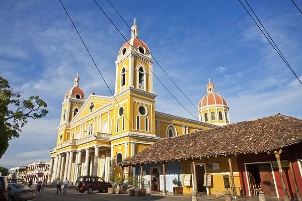 Nicaragua, Granada, Park Colon, Park Central, Cathedral de Granada