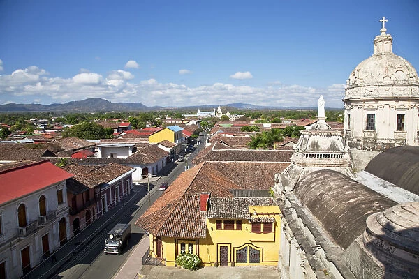 Nicaragua, Granada, View from Iglesia de la Merced