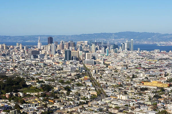 North America, USA, America, California, San Francisco, View of downtown from Mount