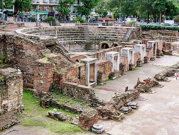 Odeon at Roman Forum, Thessaloniki, Central Macedonia, Greece