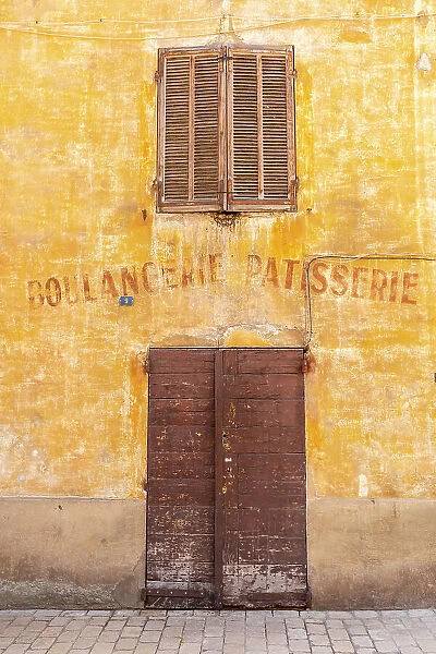 Old Signage for a Bakery and Pastry Shop, Cassis, Provence-Alpes-Cote d'Azur, France