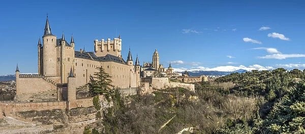 Panoramic view, Segovia, Castile and Leon, Spain