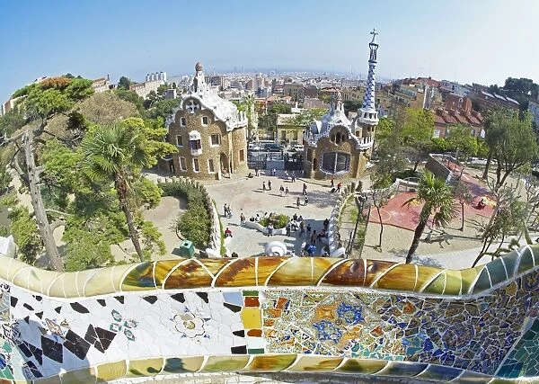 Park Guell, Barcelona, Catalonia, Spain, Europe