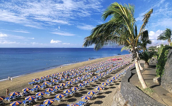 Playa Blanca in Puerto del Carmen, Lanzarote, Canary Islands, Spain