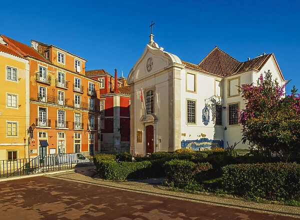 Portugal, Lisbon, View of the Santa Luzia Church