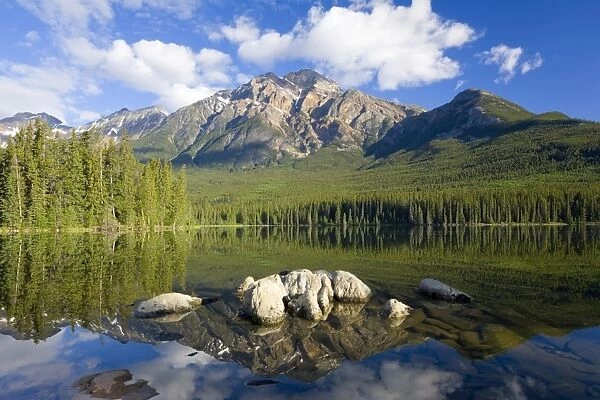 Pyramid Lake, Jasper National park, Alberta, Rockies, Canada