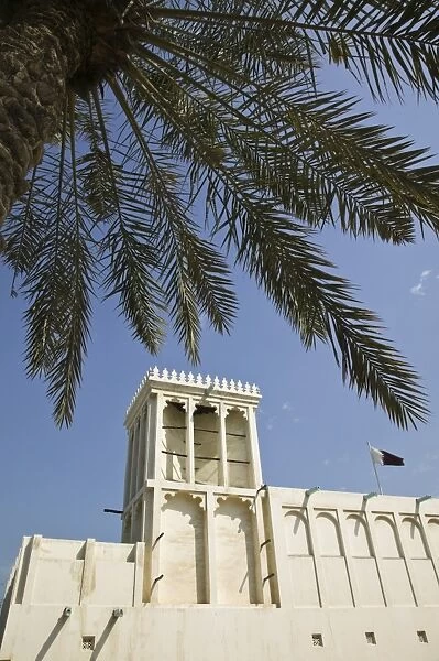 Qatar, Doha, Heritage House Museum, Traditional Badgir (Wind Tower)