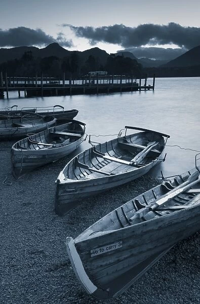 Rowing Boats, Derwent Water, Lake District, Cumbria, UK