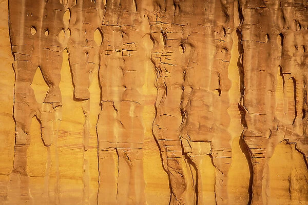 Sandstone rocks in Ashar Valley, Al-Ula, Medina Province, Saudi Arabia